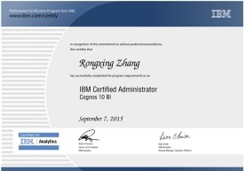 IBM Cognos BI商业智能专业认证